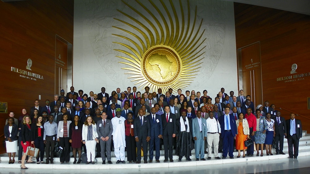 Participants gather during the Africa CDC Scientific Symposium in Addis Ababa.