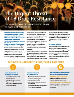 MDR-TB Factsheet screenshot