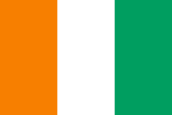 Cote d'Ivoire country flag
