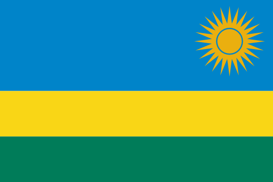 Rwanda country flag