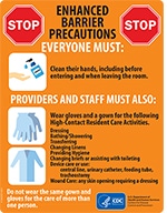 Enhanced Barrier Precautions poster signage