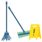 Use cotton or microfiber mops for cleaning floors.