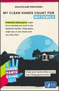 Provider Poster My clean hands count for my family