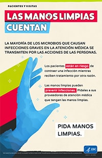 Speak Up for Clean Hands Spanish Poster
