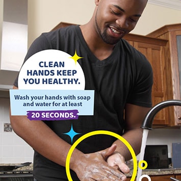 handwashing social media campaign button