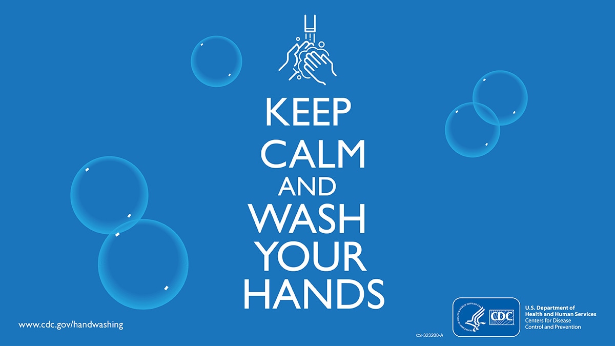 Keep Calm and Wash Your Hands Facebook and Twitter image