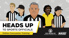 HEADS UP to Sports Officials: Online Concussion Training Banner