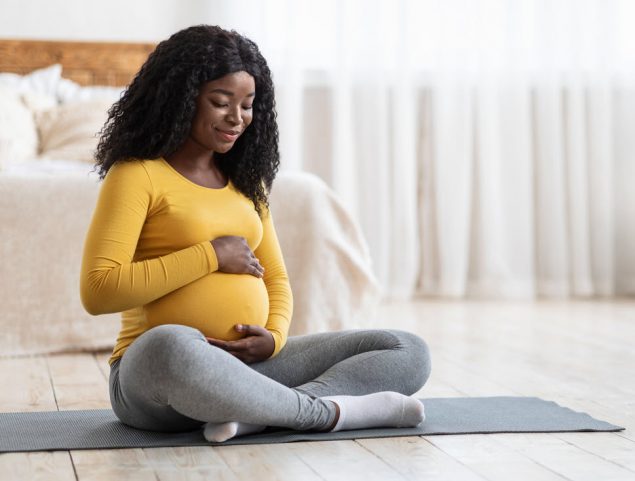 pregnant African-american woman