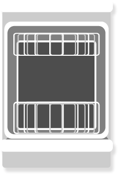 Illustration of a dishwasher