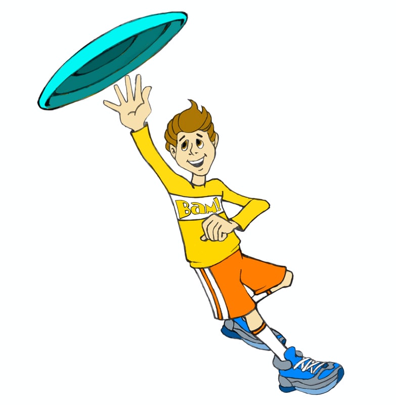 Child with Flying Disc
