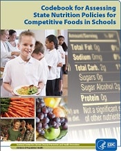 cover of Codebook for Assessing State Nutrition Policies for Competitive Foods in Schools