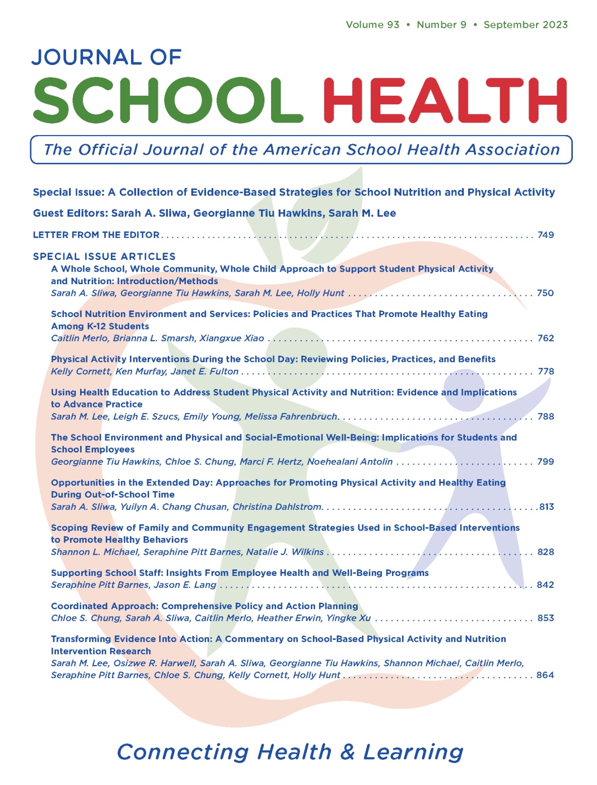Cover image: Transforming Evidence Into Action: A Commentary on the School-Based Research using the Whole School, Whole Community, and Whole Child (WSCC) Framework