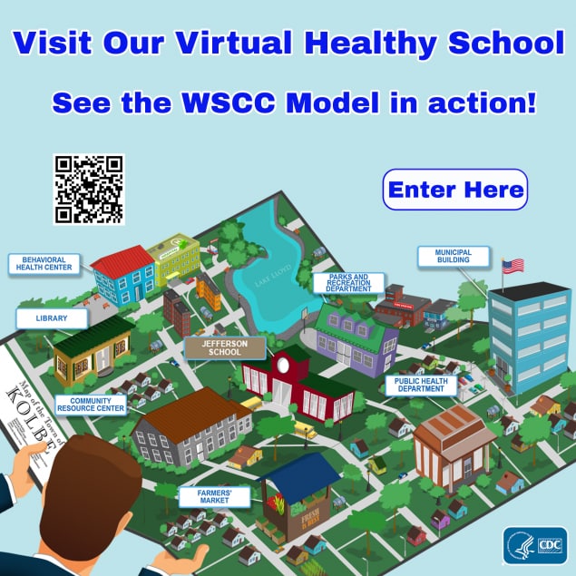 Virtual Healthy School Community Map badge