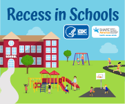 CDC and SHAPE America Recess in Schools Web Badge
