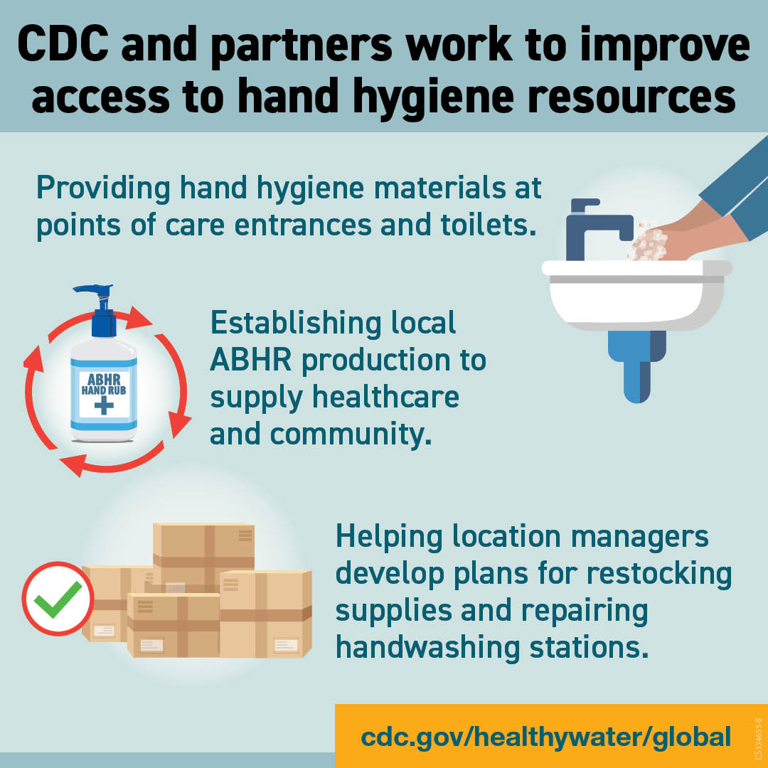 How CDC and partners work to increase access to hand hygiene resources