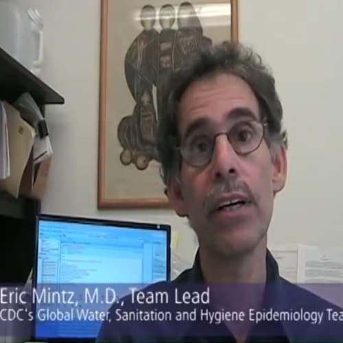 Screenshot of a CDC video featuring Eric Mintz representing the Videos landing page