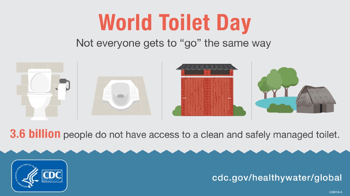 World Toilet Day graphic - Not Everyone gets to go the same way