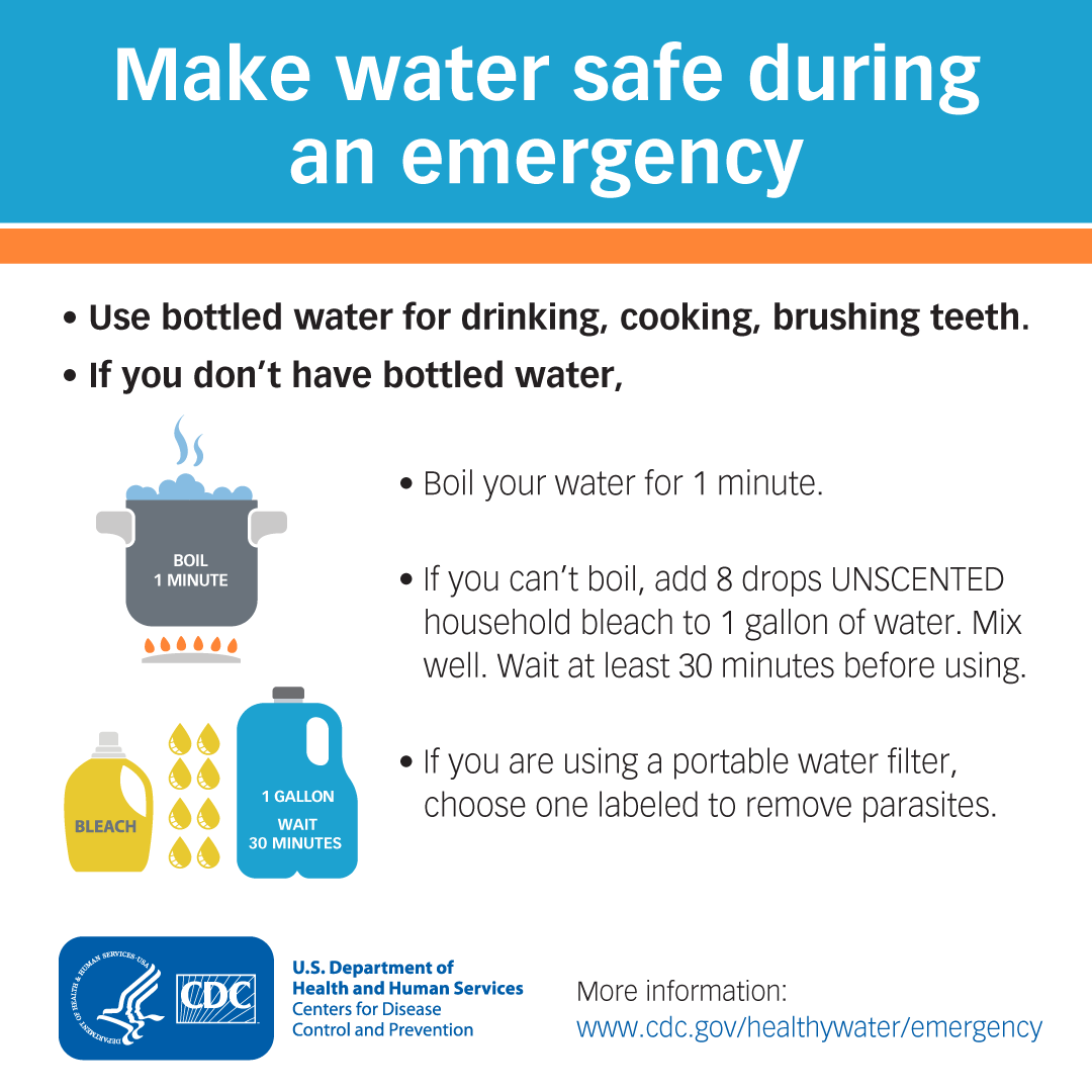 Make water safe during an emergency (FB)