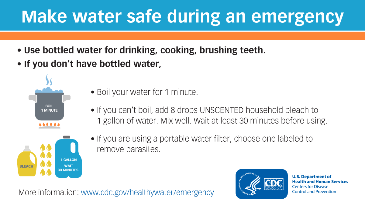 Make water safe during an emergency (Twitter)
