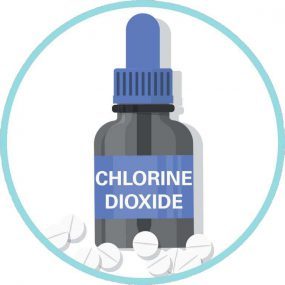 Dropper bottle of Chlorine dioxide