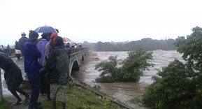 Extensive rainfall caused flooding during the typhoid fever outbreak in Harare, Zimbabwe