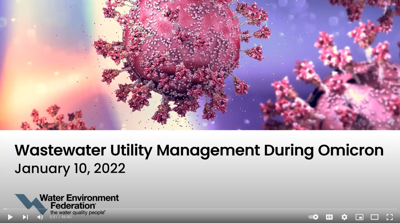 Wastewater Utility Management During Omicron webinar