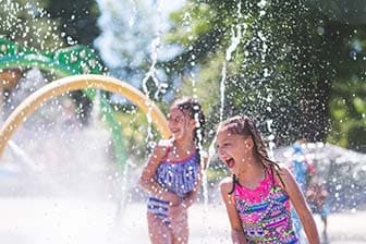Summer Afternoon At The Splash Pad