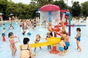 people at a recreational water park