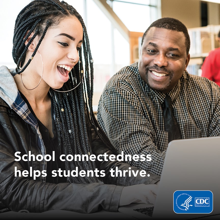 DASH School Connectedness Helps Students Thrive infographic