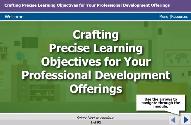Crafting Precise Learning Objectives for Your Professional Development Offerings