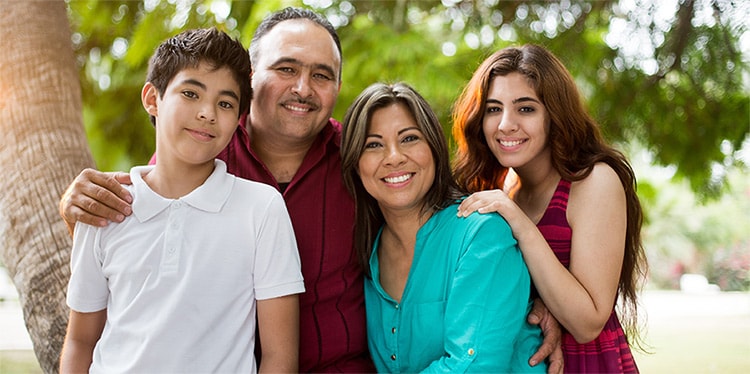 Picture of Hispanic family