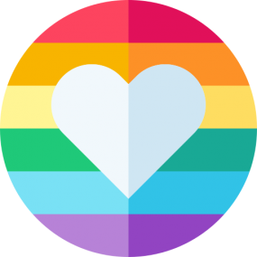 LGBTQ heart