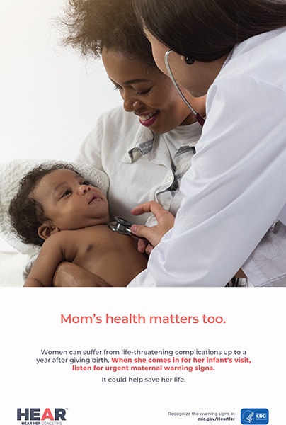 Mom's health matters too.