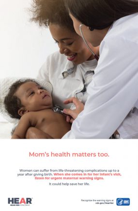 image of a pediatrician, mother and infant