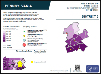 Pennsylvania congressional district map.