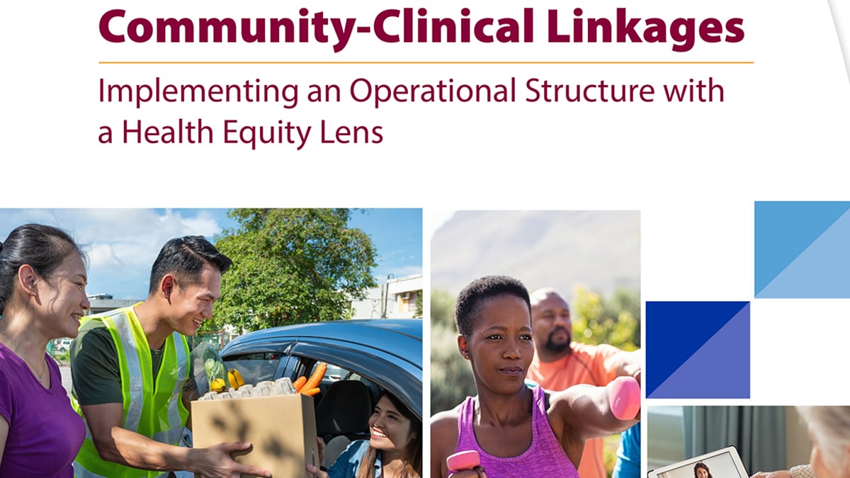 Cover image of the Community-Clinical Linkages report
