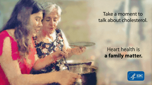 Take a moment to talk about cholesterol. Heart health is a family matter.