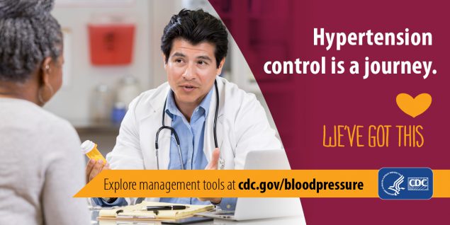 Hypertension control is a journey. Explore management tools at cdc.gov/bloodpressure.
