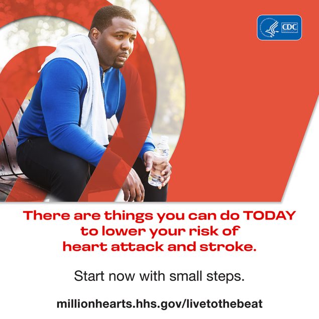 There are things you can do TODAY to lower your risk of heart attack and stroke. Start now with small steps.