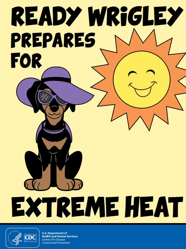 cover page of Ready Wrigley extreme heat coloring book