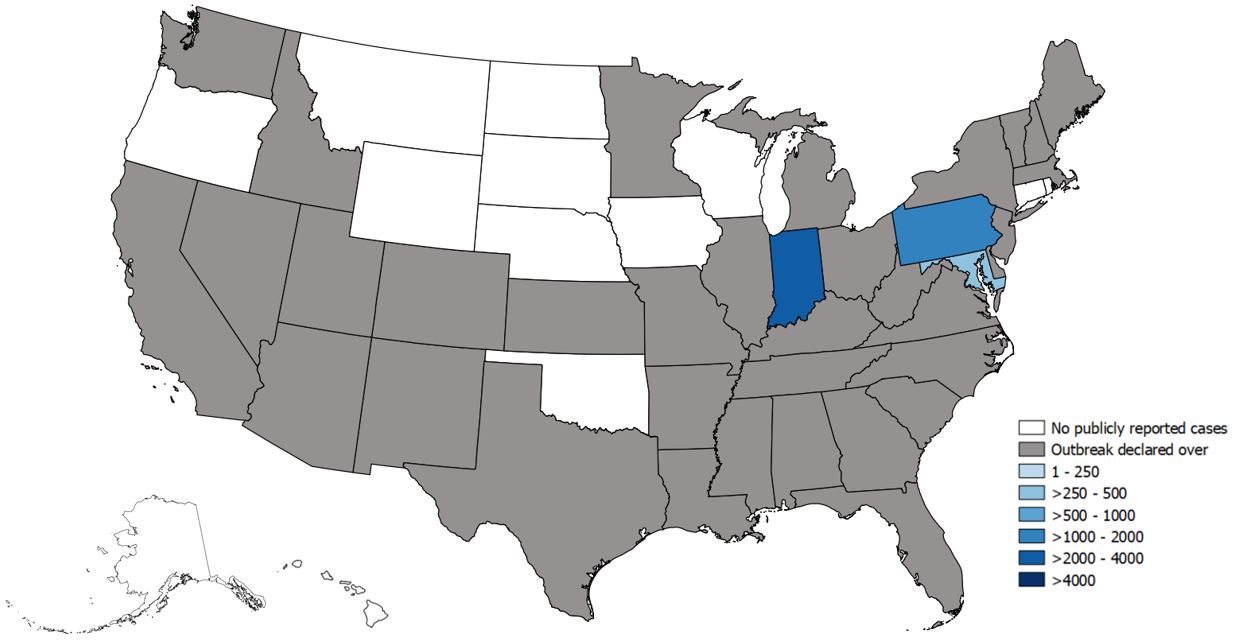 Data illustrated in this map can be found in the table found directly below