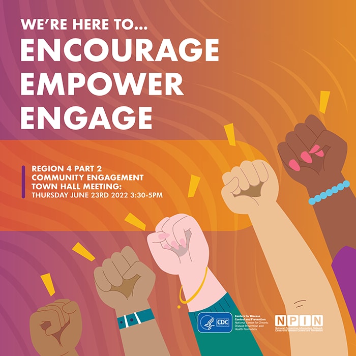We're here to encourage, empower, engage.