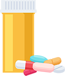 graphic of a pill bottle