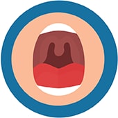 icon of an open mouth
