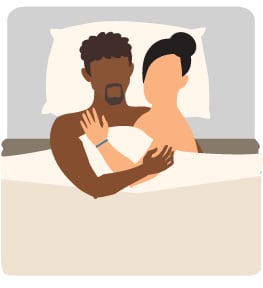 icon of two people in a bed