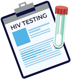 Icon of an HIV test
