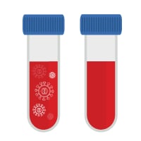 icon of two vials of blood
