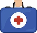 Medical bag icon.