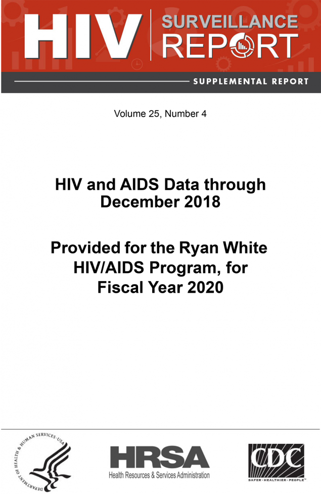 HIV and AIDS Data through December 2018: Provided for the Ryan White HIV/AIDS Program, for Fiscal Year 2020 - cover