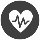 icon of a heart rhythm
